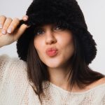 Eco Fur Black Bucket Hat