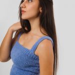 Tube Top With Straps, Blue