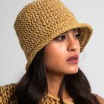 Chunky knit Bucket hat, Beige