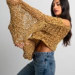 Big mesh long sleeve sweater