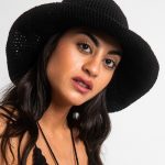 Pure cotton Wide brim Bucket hat